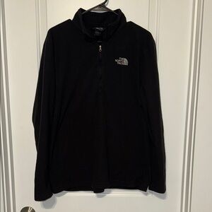 The North Face Girls size XL 18 Black Half Zip Pullover